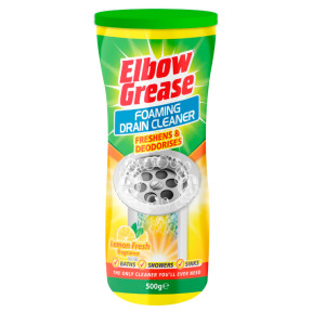 Очиститель для труб Elbow Grease Foaming Drain Cleaner Lemon Fresh, лимонная свежесть 500g